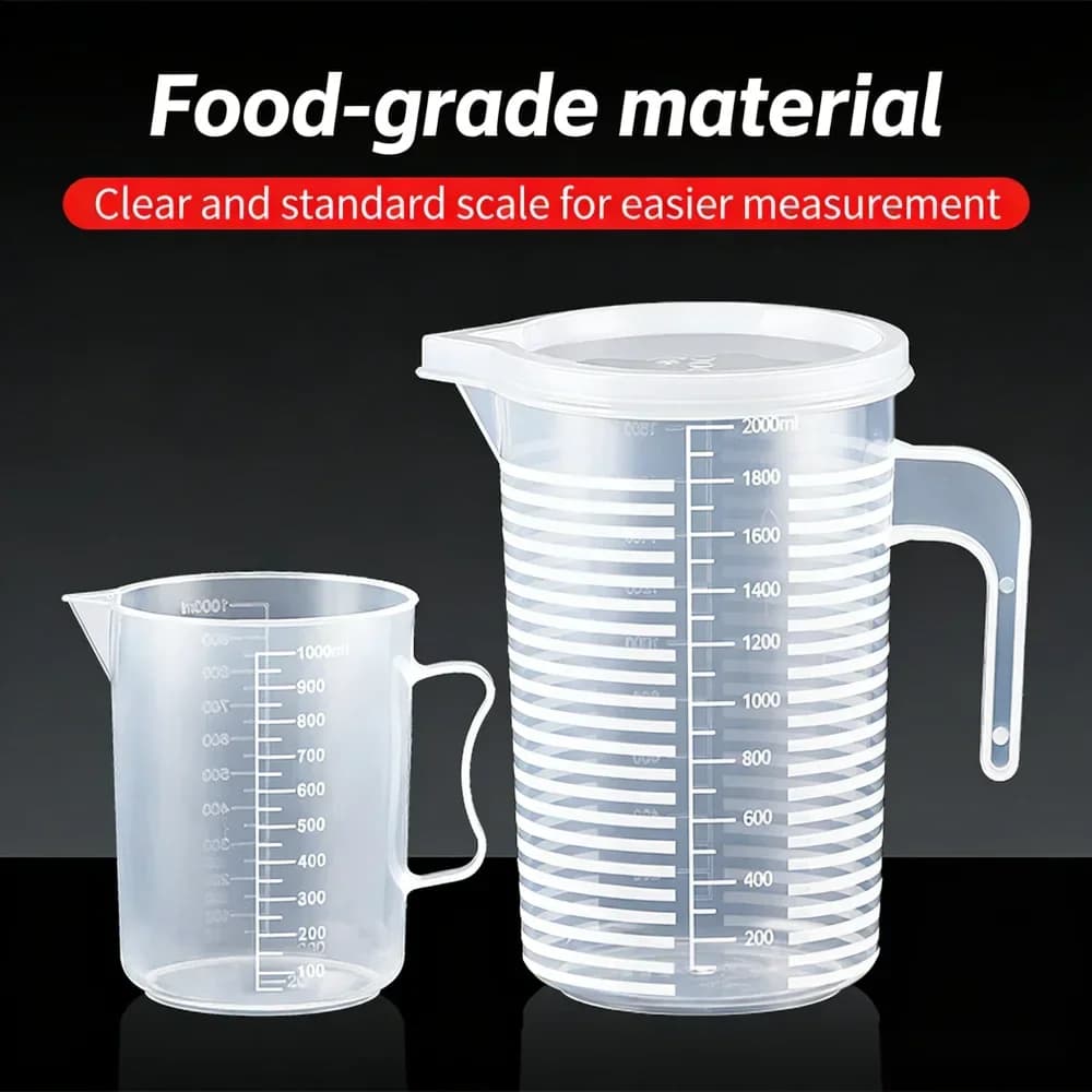 Plastikinis matavimo indas su skale, 100–5000 ml