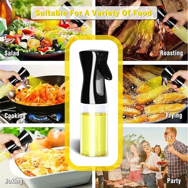 Aliejaus purkštukas, 100/200/300/500 ml purškiamas buteliukas virtuvei