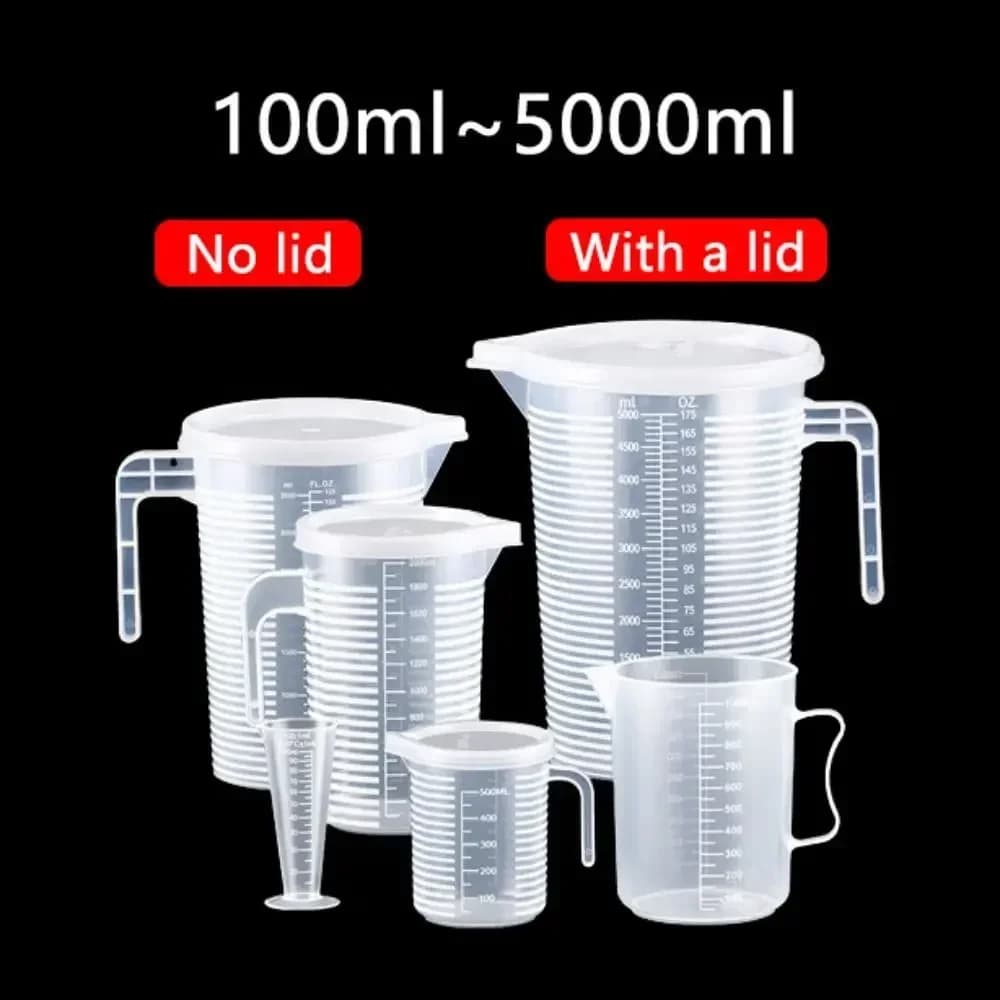 Plastikinis matavimo indas su skale, 100–5000 ml
