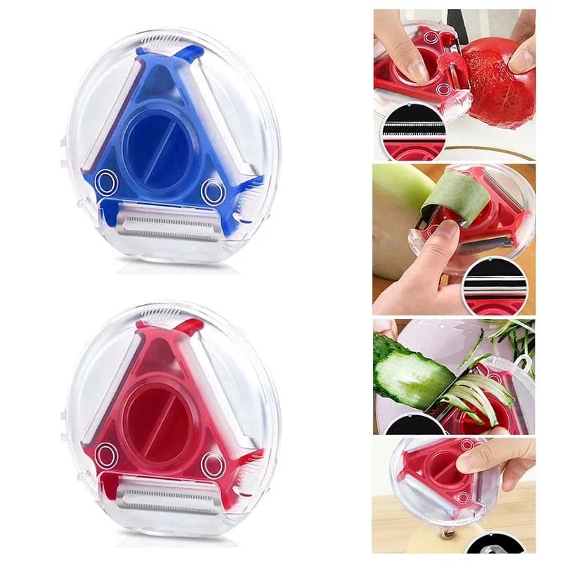 1/3 vnt. „Magic Trio“ 3-in-1 daržovių skustukų rinkinys